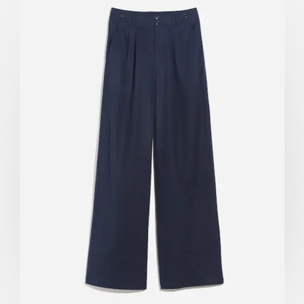 Madewell Harlow Wide leg Pant - Size 6 - Navy